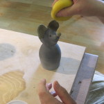 Maus gedreht im Kurs