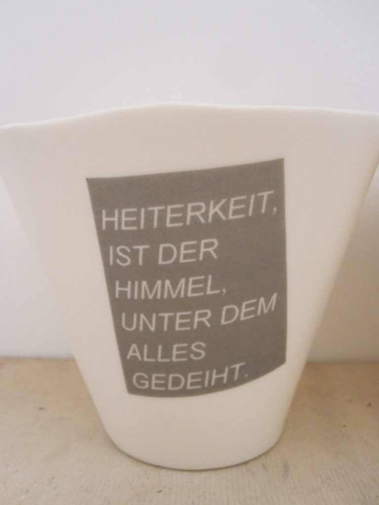 Druck auf Porzellan