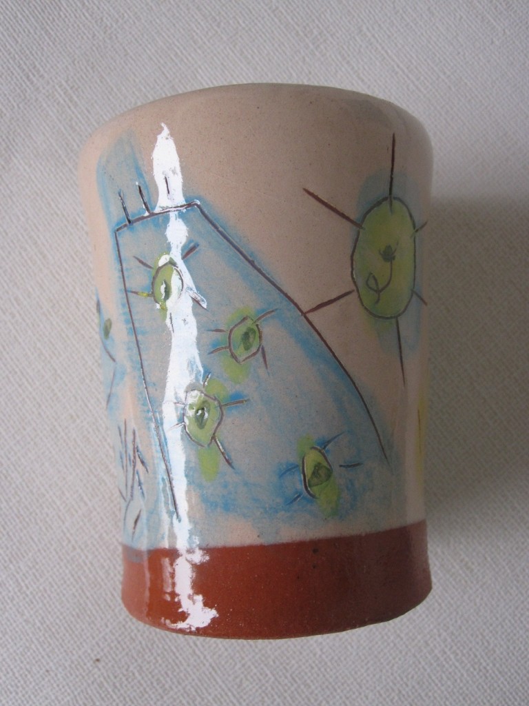 Sgraffito mit Farbkörper