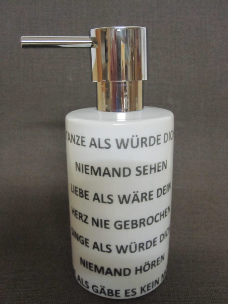 Bedruckter Seifenspender