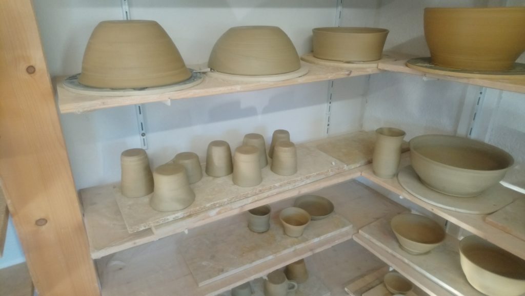 Gedrehte Keramik aus dem Kurs