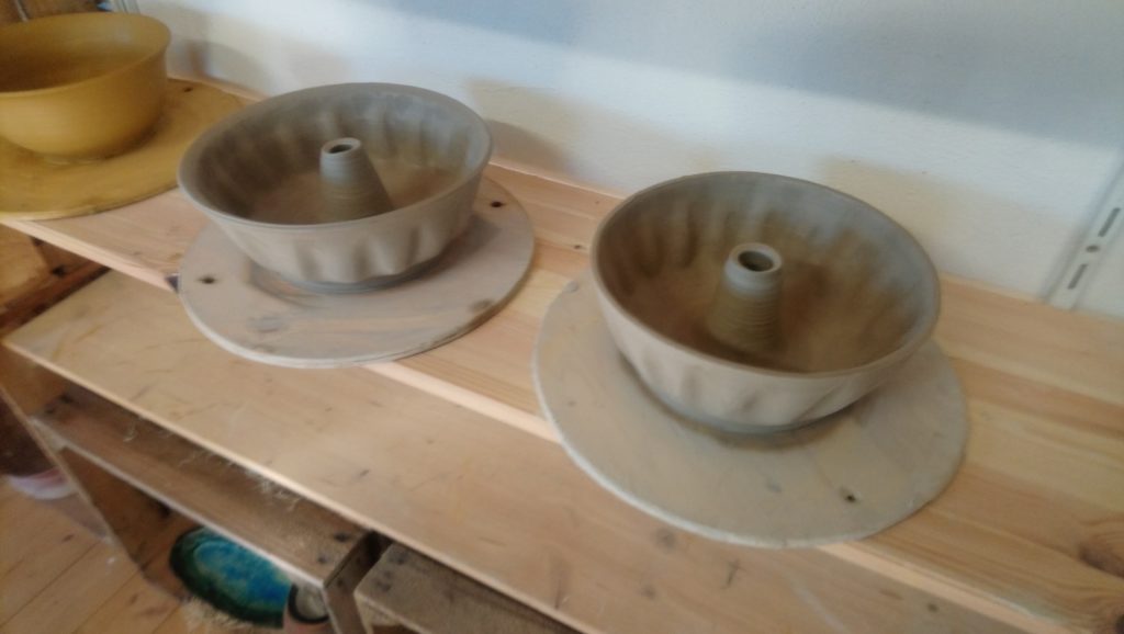 Gedrehte Keramik aus dem Kurs