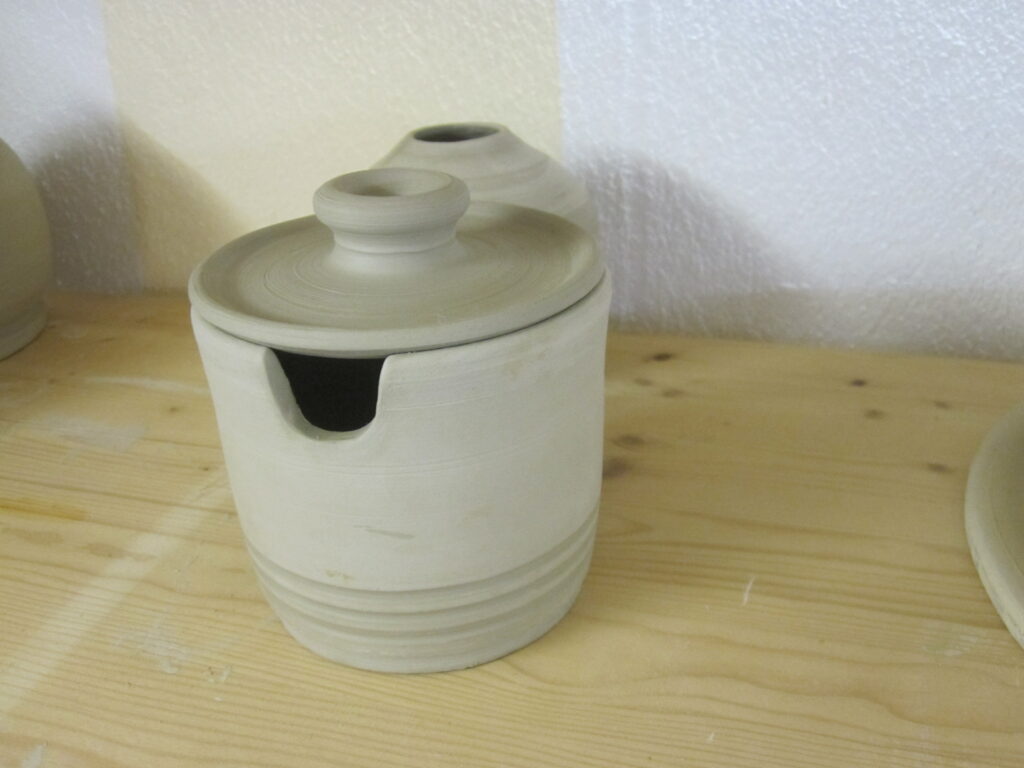 Gedrehte Keramik aus dem Kurs
