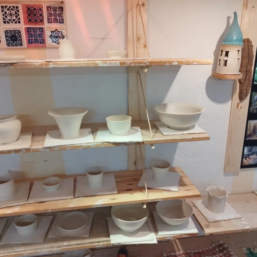 Gedrehte Keramik aus dem Kurs