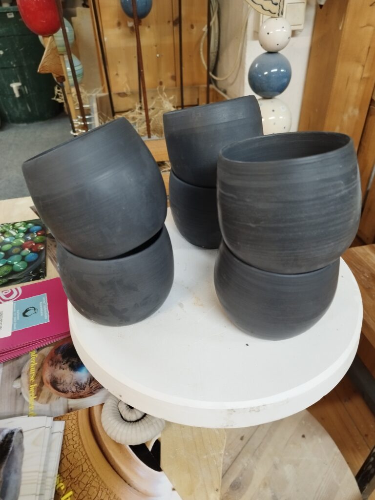 Gedrehte Keramik aus dem Kurs