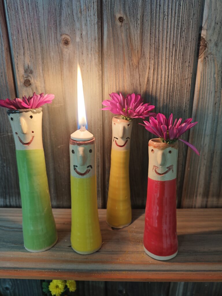 Gedrehte Keramik aus dem Kurs